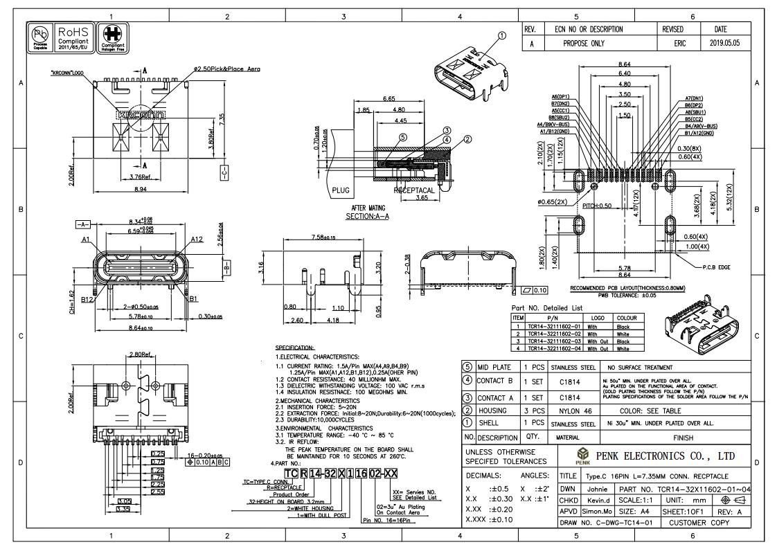 usb插座型號(hào)